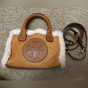 SALE!!! 🔥 💼 Tory Burch Ella Shearling Micro Tote